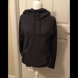 Athleta grey hooded athletic top.